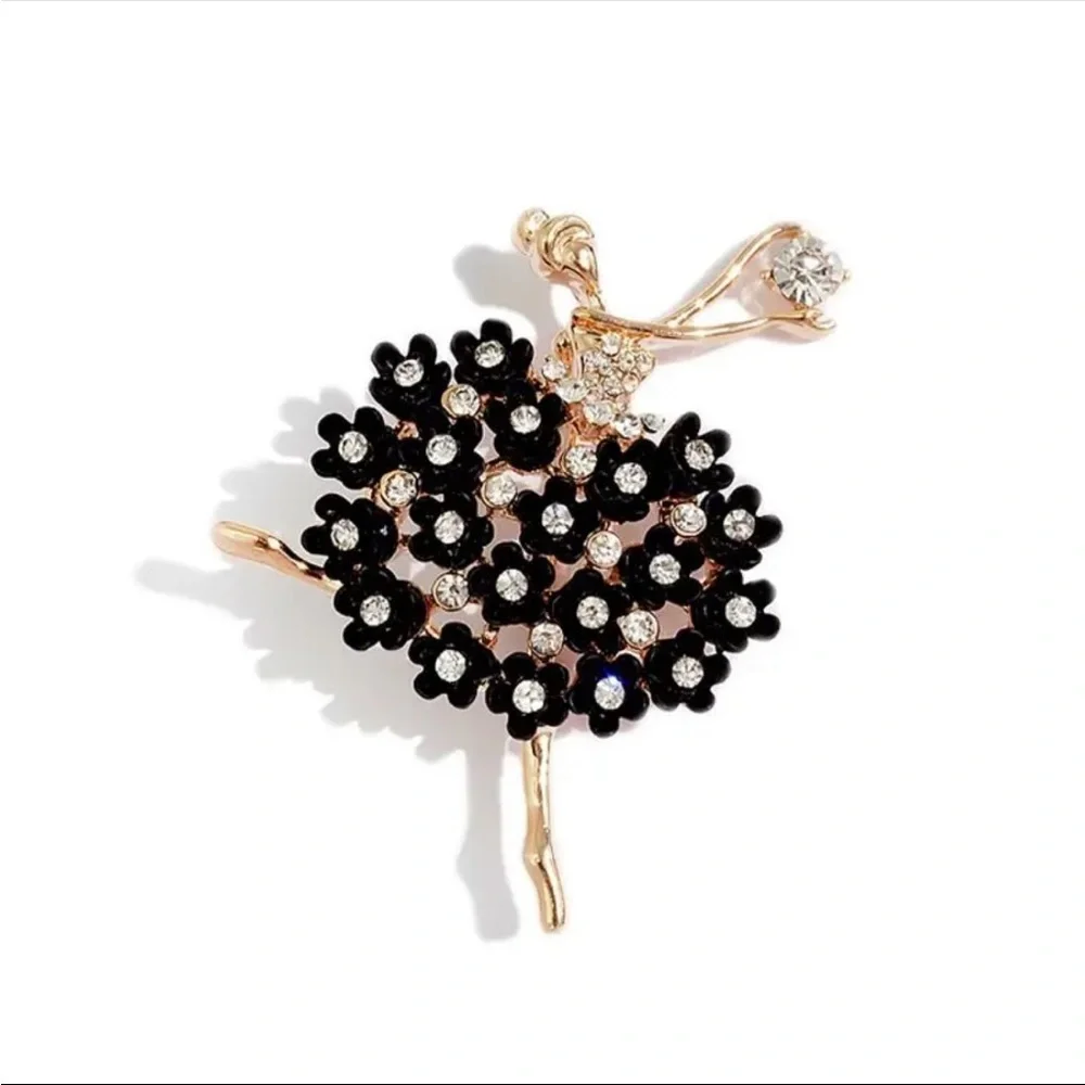 Ballerina Brooch, Ballet Dancer Brooch, Ballerina Pin, Ballet Dancer Pin